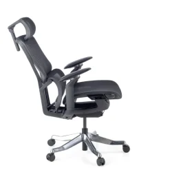 Sedia da Ufficio Ergonomica AeroFit, Alte Prestazioni, Struttura Nera