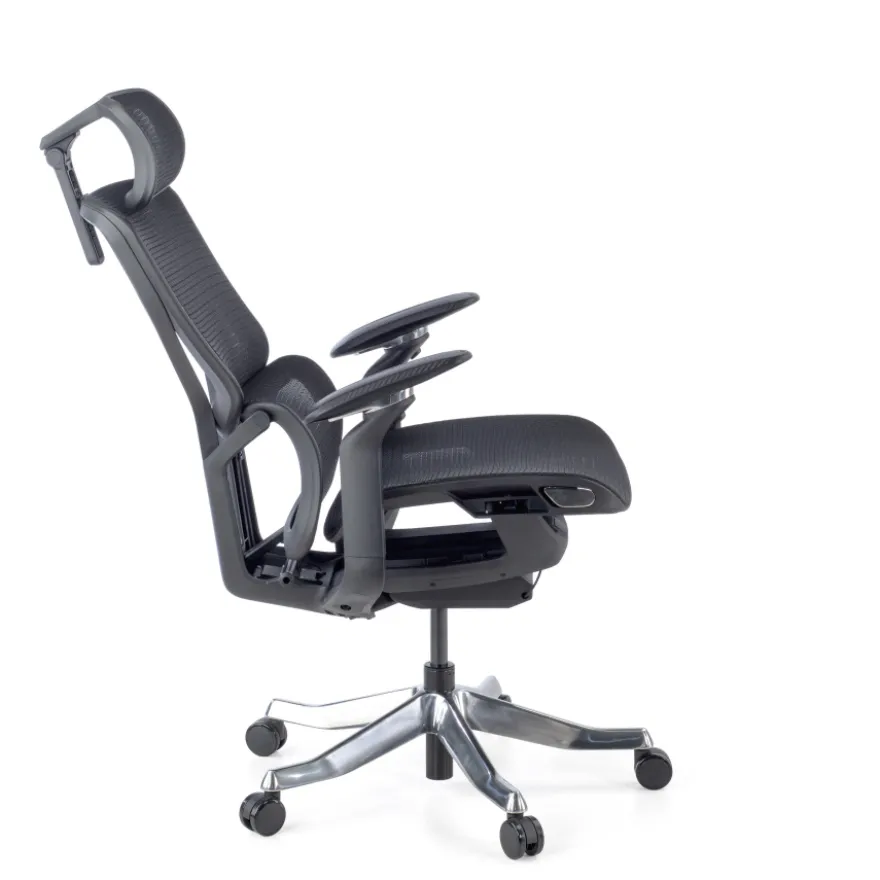 Sedia da Ufficio Ergonomica AeroFit, Alte Prestazioni, Struttura Nera