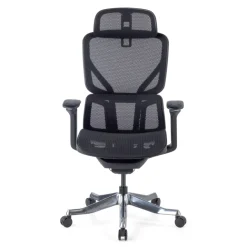 Sedia da Ufficio Ergonomica AeroFit, Alte Prestazioni, Struttura Nera