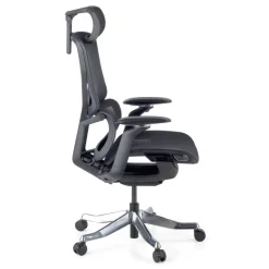 Sedia da Ufficio Ergonomica AeroFit, Alte Prestazioni, Struttura Nera