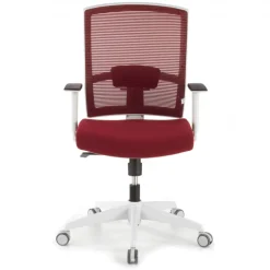 Sedia da ufficio ergonomica Akira white, meccanismo syncro