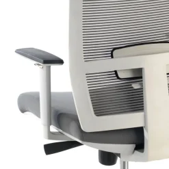 Sedia da ufficio ergonomica Akira white, meccanismo syncro