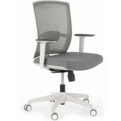 Sedia da ufficio ergonomica Akira white, meccanismo syncro