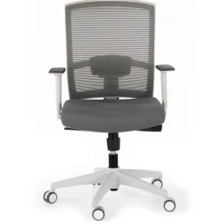 Sedia da ufficio ergonomica Akira white, meccanismo syncro
