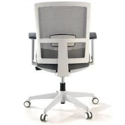 Sedia da ufficio ergonomica Akira white, meccanismo syncro