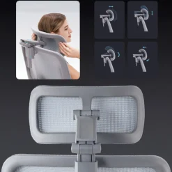 Sedia da ufficio ergonomica Erghos X2, supporto lombare flessibile