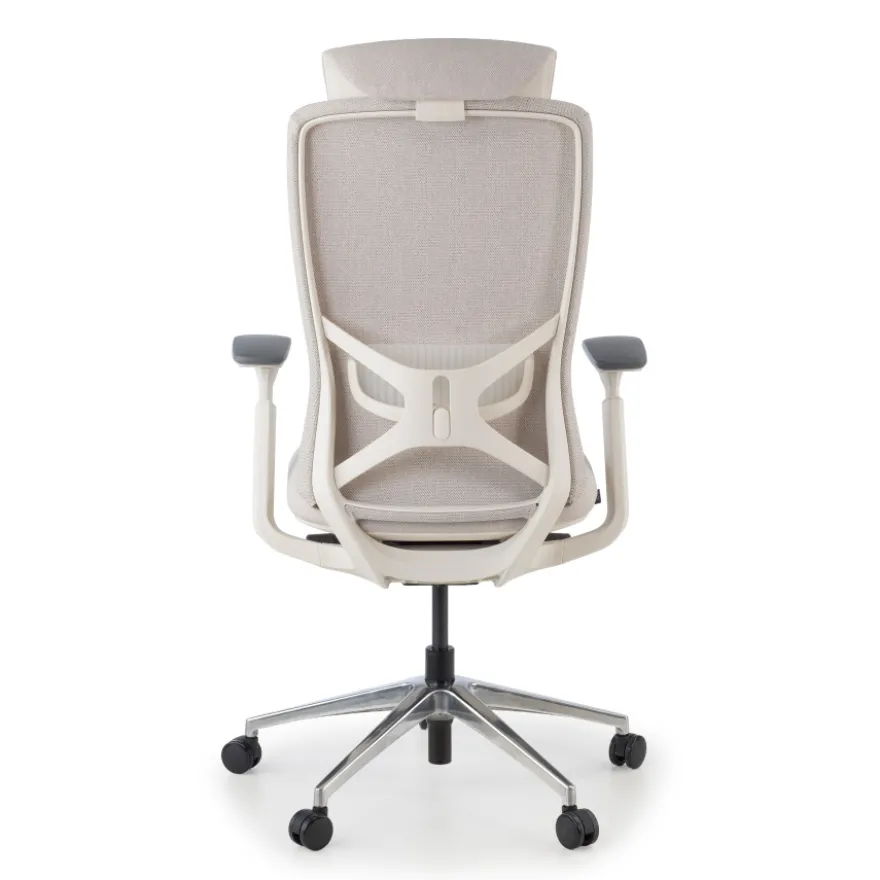 Sedia da ufficio ergonomica Gemini, braccioli 4D e supporto lombare