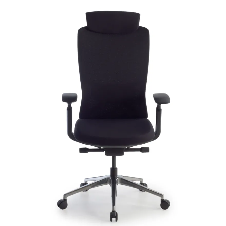 Sedia da ufficio ergonomica Gemini, braccioli 4D e supporto lombare