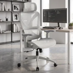 Sedia da ufficio ergonomica Velstrom con supporto lombare e braccioli 3D