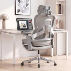 Sedia da ufficio ergonomica ZenMax con poggiapiedi, massime prestazioni