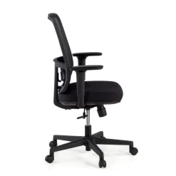 Sedia da ufficio professionale Kaito black, utilizzo di 8 ore