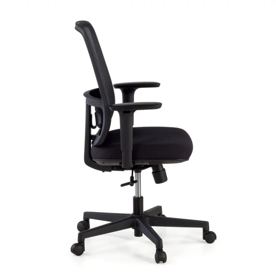 Sedia da ufficio professionale Kaito black, utilizzo di 8 ore