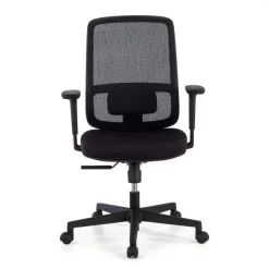 Sedia da ufficio professionale Kaito black, utilizzo di 8 ore