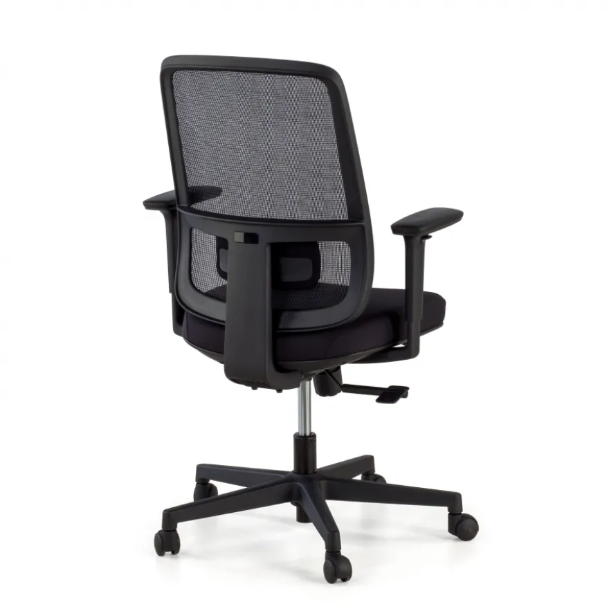Sedia da ufficio professionale Kaito black, utilizzo di 8 ore