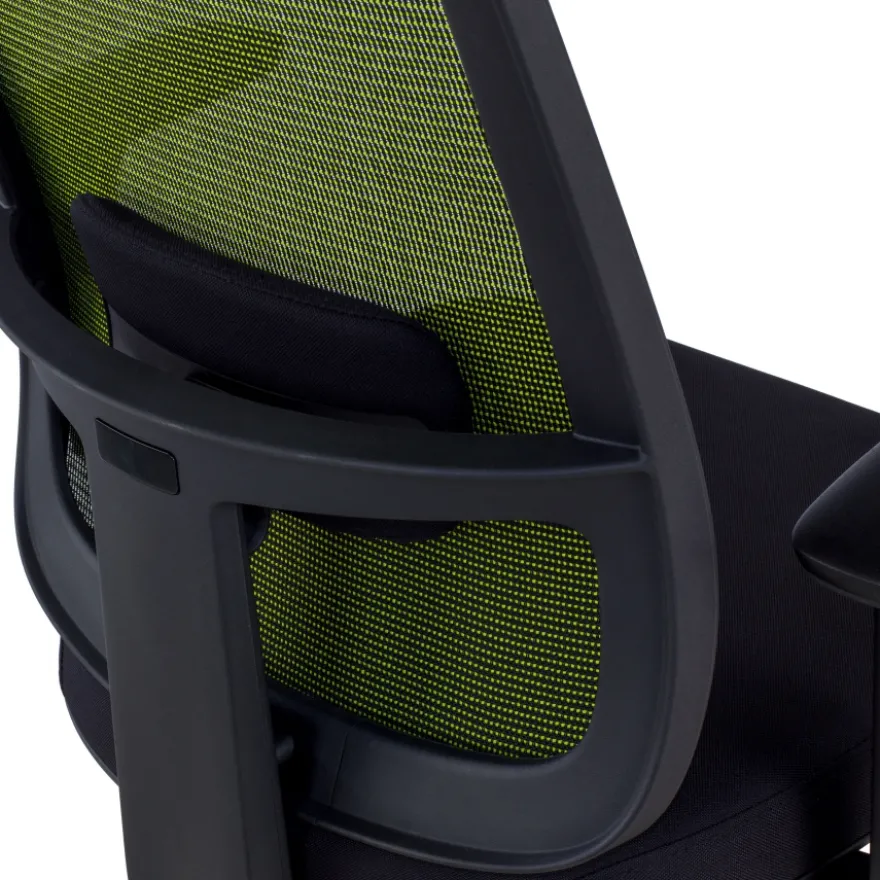 Sedia da ufficio professionale Kaito black, utilizzo di 8 ore