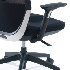 Sedia da ufficio professionale Five, rossa, cuscino lombare, completamente regolabile