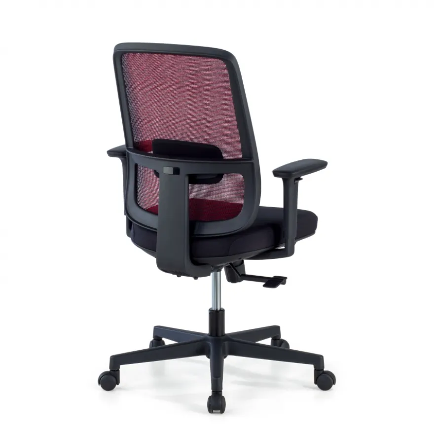 Sedia da ufficio professionale Kaito black, utilizzo di 8 ore