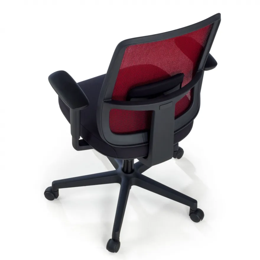 Sedia da ufficio professionale Kaito black, utilizzo di 8 ore