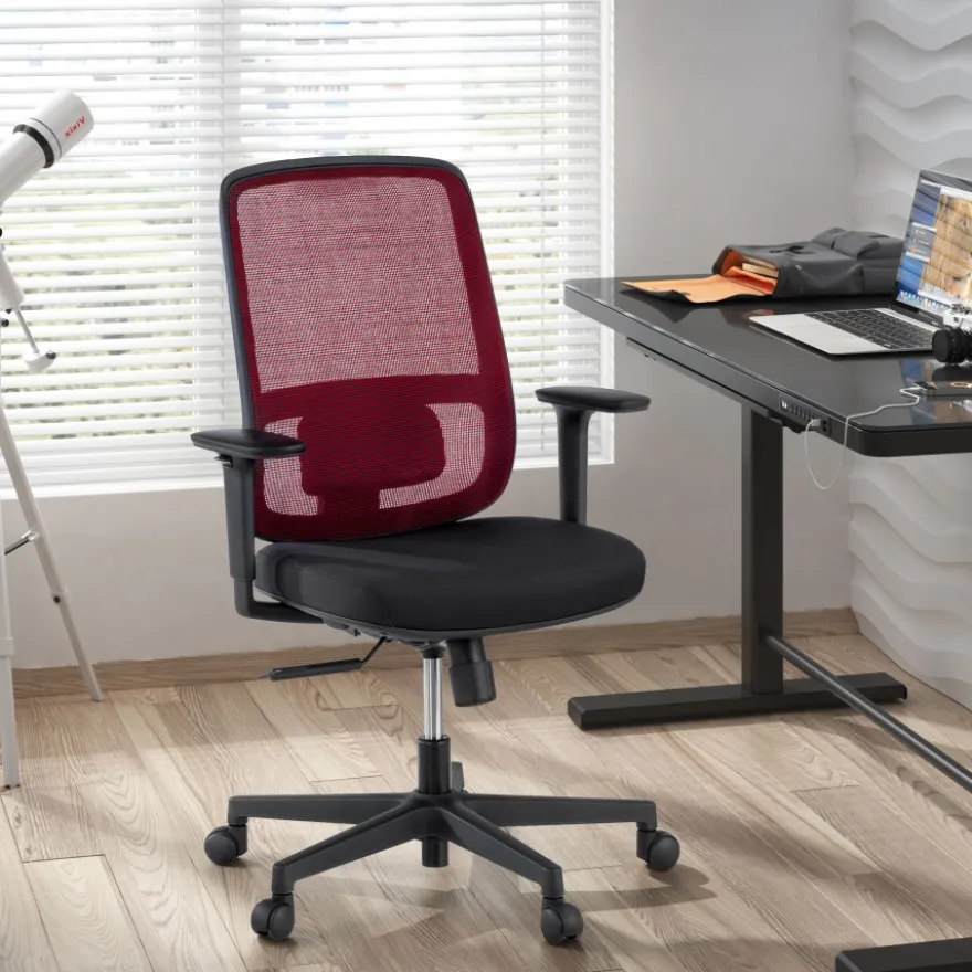 Sedia da ufficio professionale Kaito black, utilizzo di 8 ore