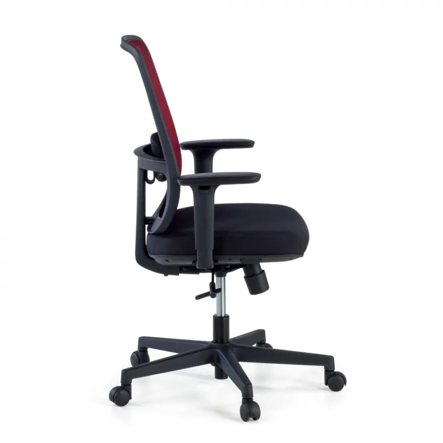 Sedia da ufficio professionale Kaito black, utilizzo di 8 ore