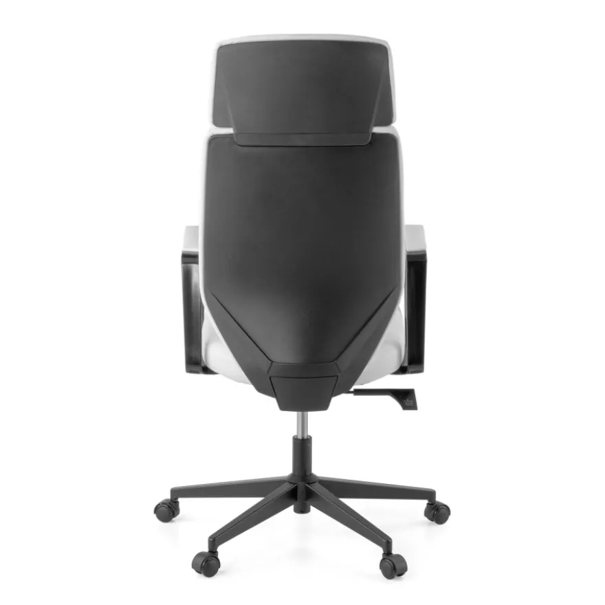 Sedia da ufficio Saranto, schienale alto, rivestimento similpelle