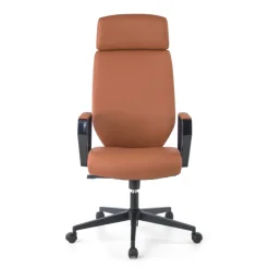 Sedia da ufficio Saranto, schienale alto, rivestimento similpelle
