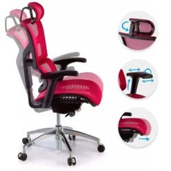 Sedia direzionale ergonomica Next1, modello premium con poggiatesta