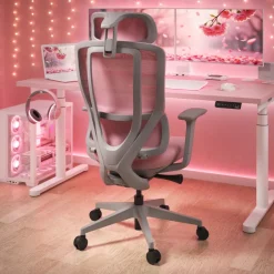 Sedia Ergonomica con poggiatesta AeroFlow white, certificata
