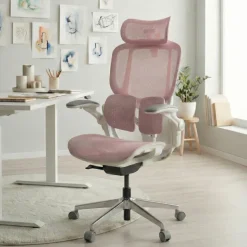 Sedia ergonomica con poggiatesta Erghos One, ortopedica, doppio supporto lombare