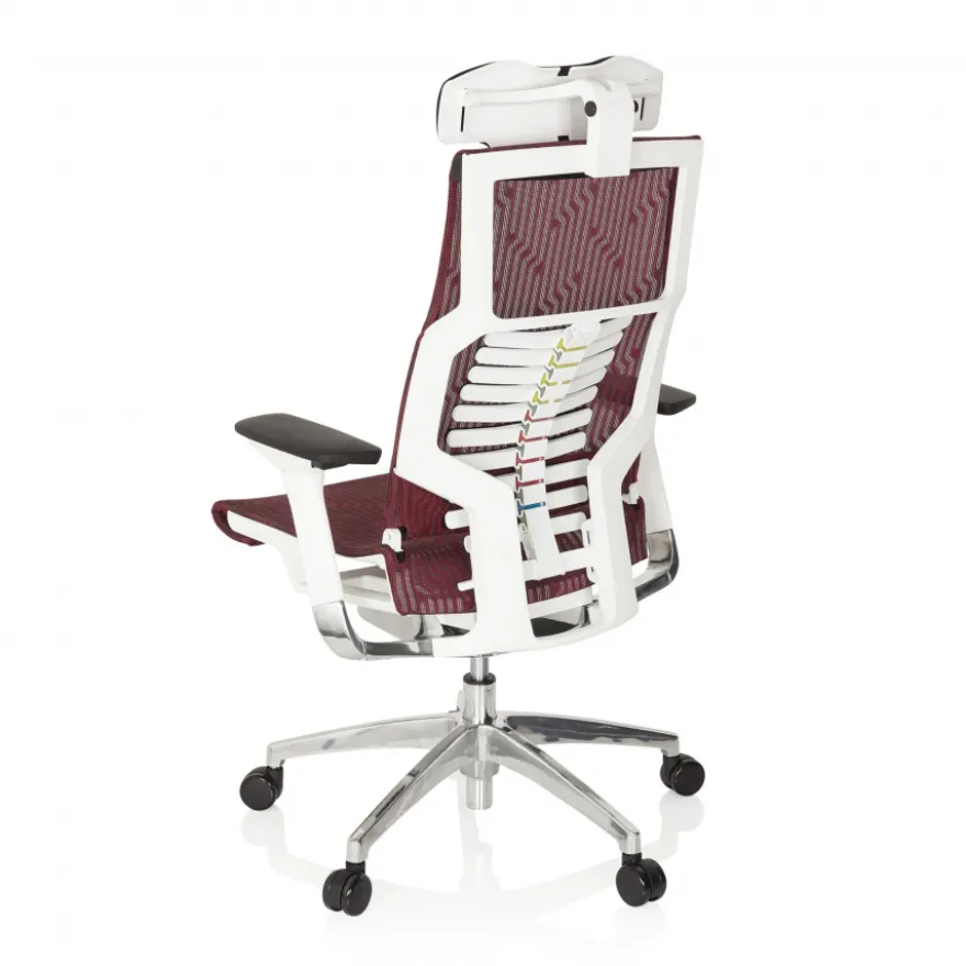 Sedia ergonomica Dynamic white, meccanismo sincronizzato plus