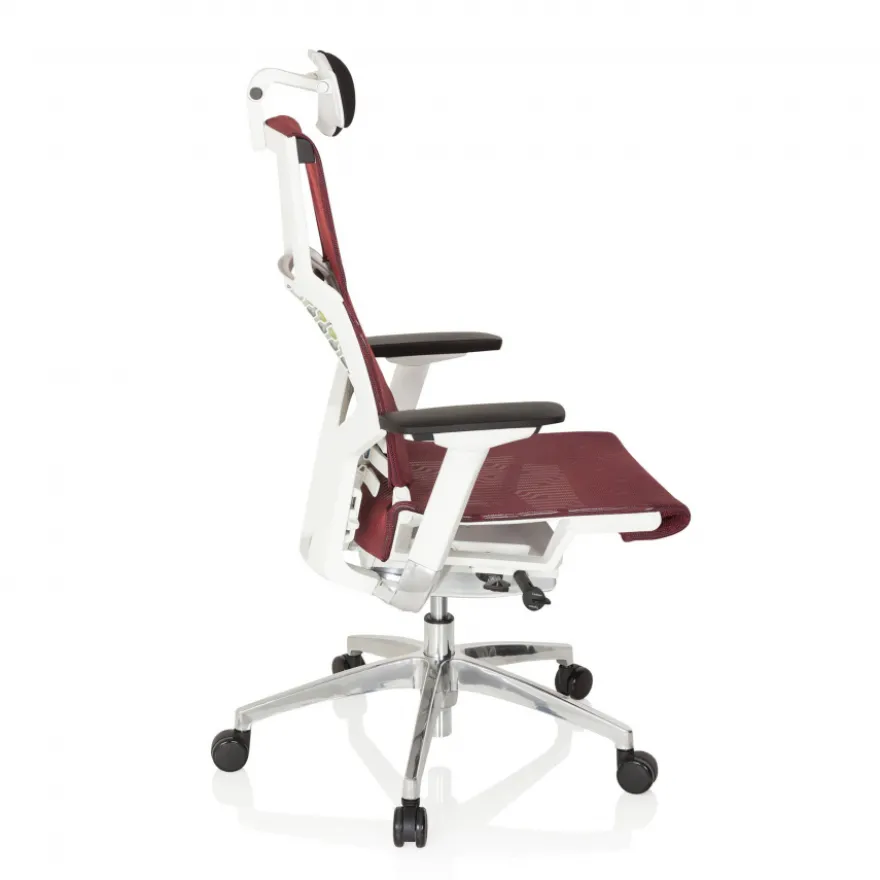 Sedia ergonomica Dynamic white, meccanismo sincronizzato plus