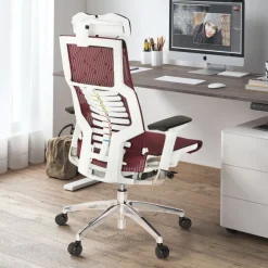 Sedia ergonomica Dynamic white, meccanismo sincronizzato plus
