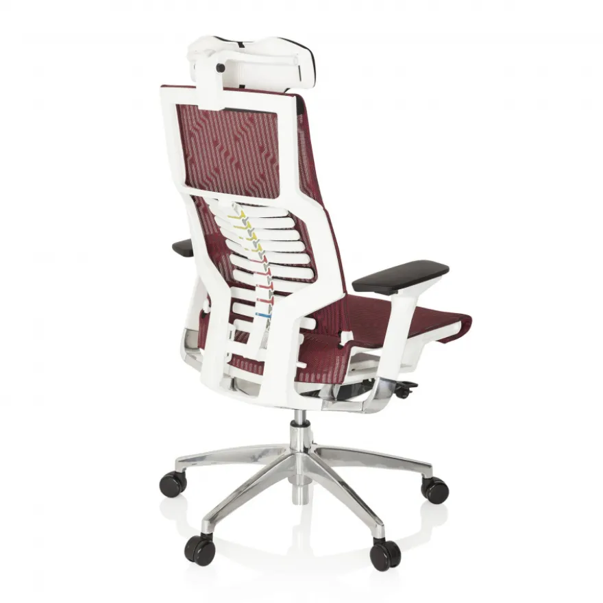 Sedia ergonomica Dynamic white, meccanismo sincronizzato plus