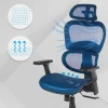 Sedia Ergonomica Ergocity, cuscino lombare, braccioli 3D