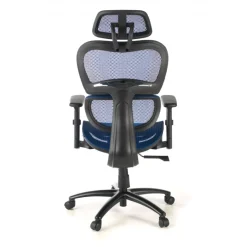 Sedia Ergonomica Ergocity, cuscino lombare, braccioli 3D