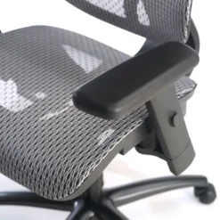 Sedia Ergonomica Ergocity, cuscino lombare, braccioli 3D