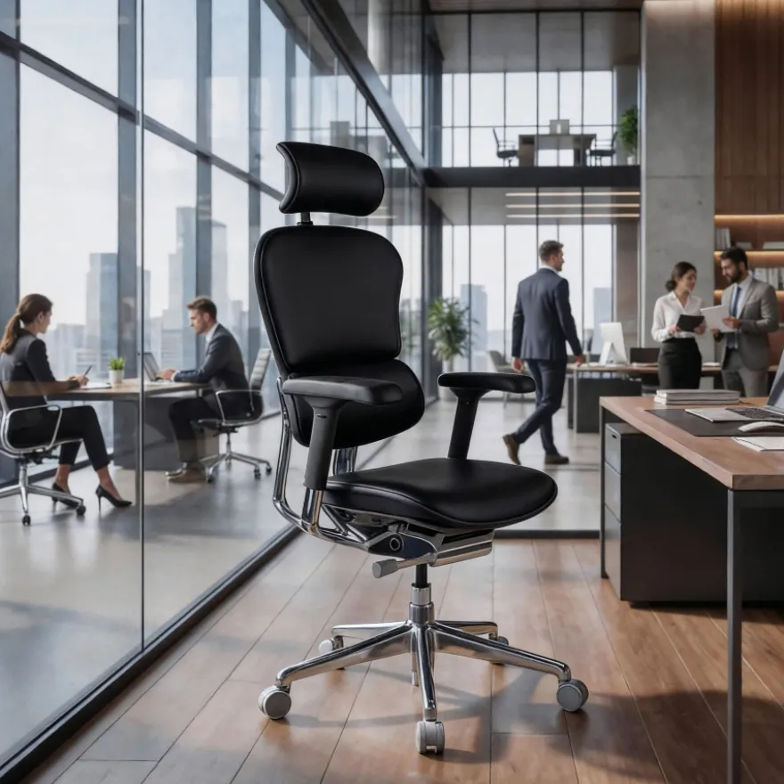 Sedia Ergonomica Ergohuman Elite, pelle naturale