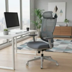 Sedia ergonomica Essenza, braccioli 3D, supporto lombare regolabile