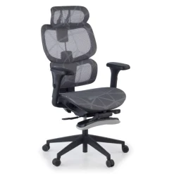 Sedia ergonomica Every, con poggiapiedi estraibile, rete