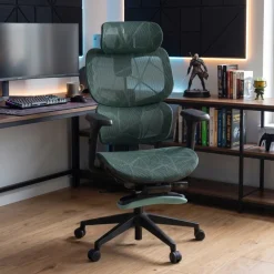 Sedia ergonomica Every, con poggiapiedi estraibile, rete