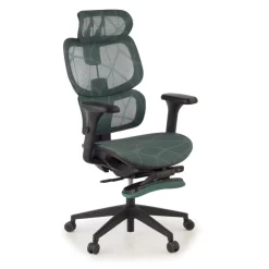 Sedia ergonomica Every, con poggiapiedi estraibile, rete