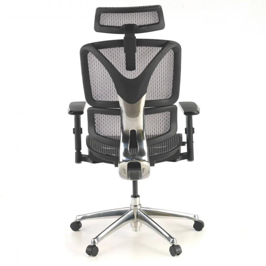 Sedia Ergonomica Focus, Struttura in alluminio, Schienale Regolabile