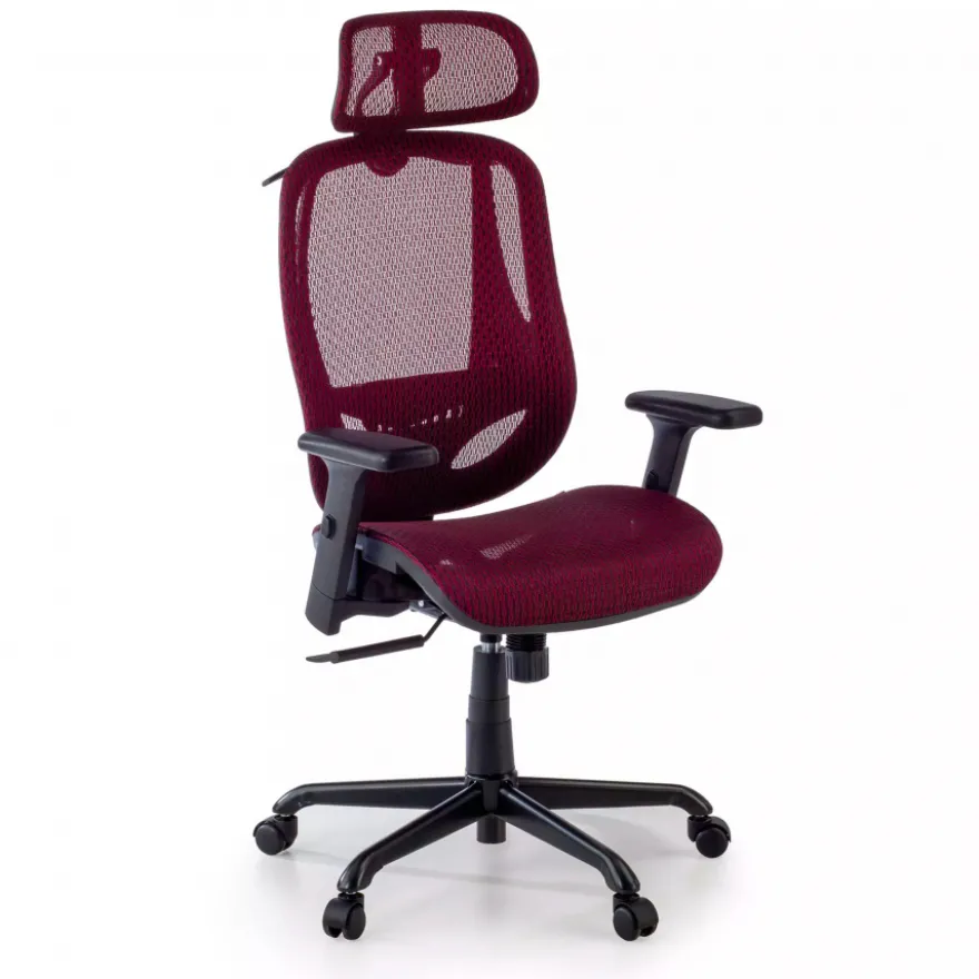Sedia Ergonomica Locktech, Supporto Lombare, Poggiatesta