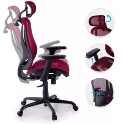 Sedia Ergonomica Locktech, Supporto Lombare, Poggiatesta