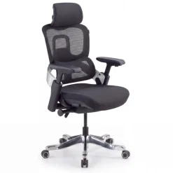 Sedia ergonomica ortopedica ZenPro, doppio schienale, struttura in alluminio
