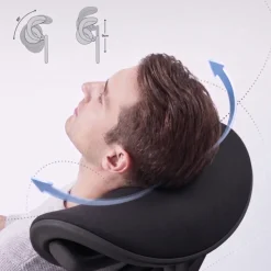 Sedia ergonomica ortopedica ZenPro, doppio schienale, struttura in alluminio