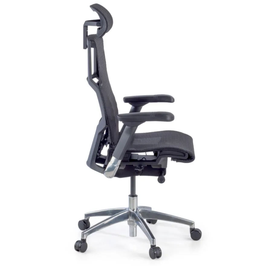 Sedia Ergonomica Pofit2, modello premium, struttura nera