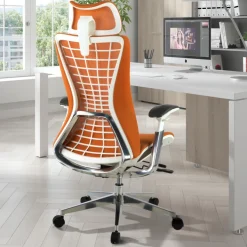 Sedia Ergonomica Professionale Miller, braccioli 3D, rete