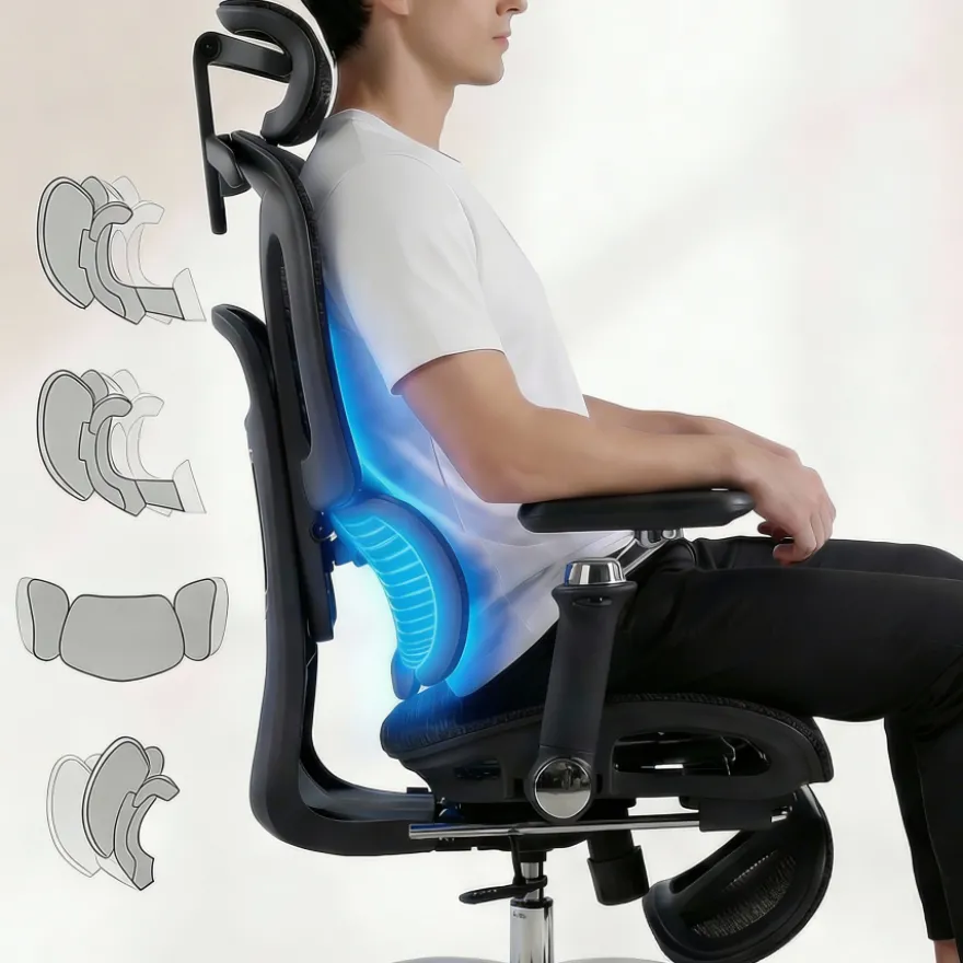 Sedia ergonomica Sense Ultra con supporto lombare a tre zone
