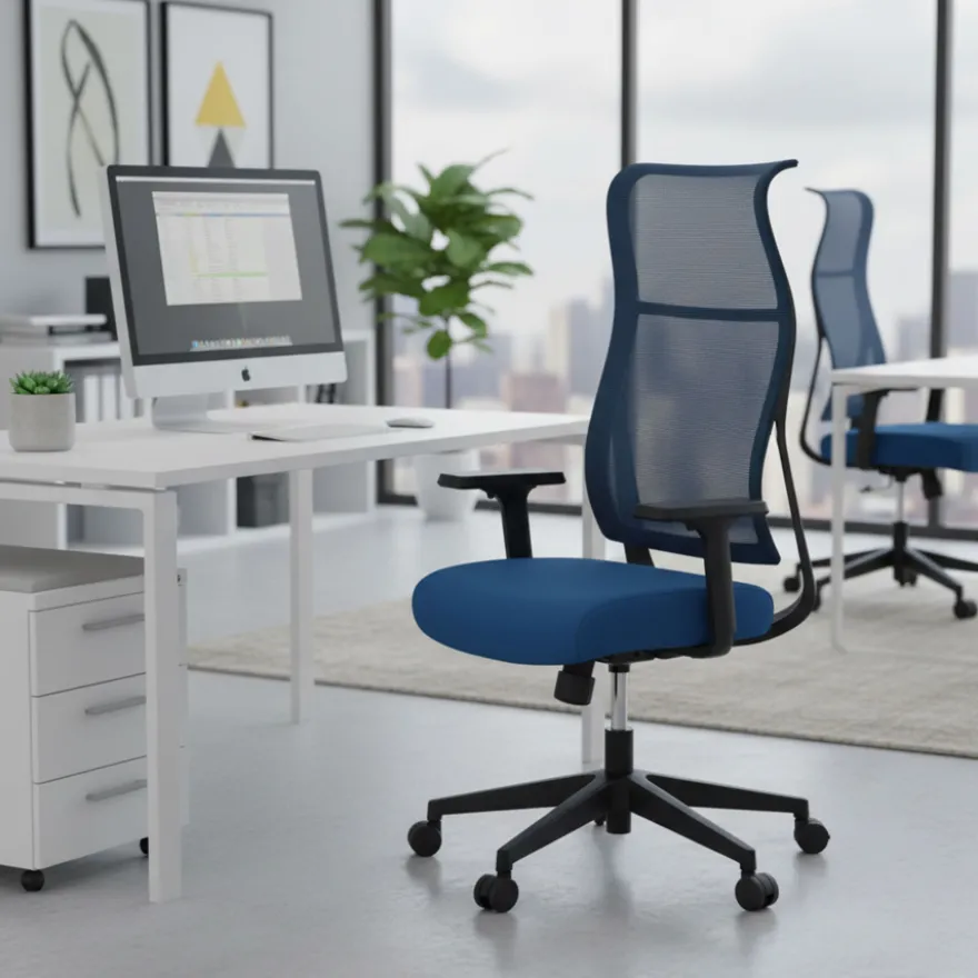 Sedia ergonomica Stay, schienale reclinabile, seduta imbottita